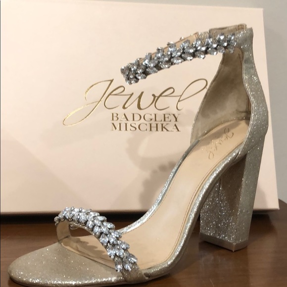 Badgley Mischka Shoes - Badgley Mishka jeweled wedding prom heels!